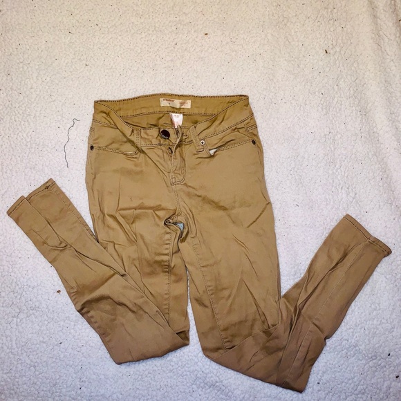 No Boundaries Size 3 Beige Skinny Jeans - Picture 1 of 10